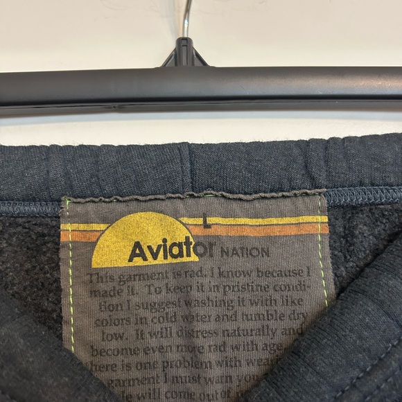Aviator Nation Bolt Sweatpants - Charcoal - Picture 3 of 5